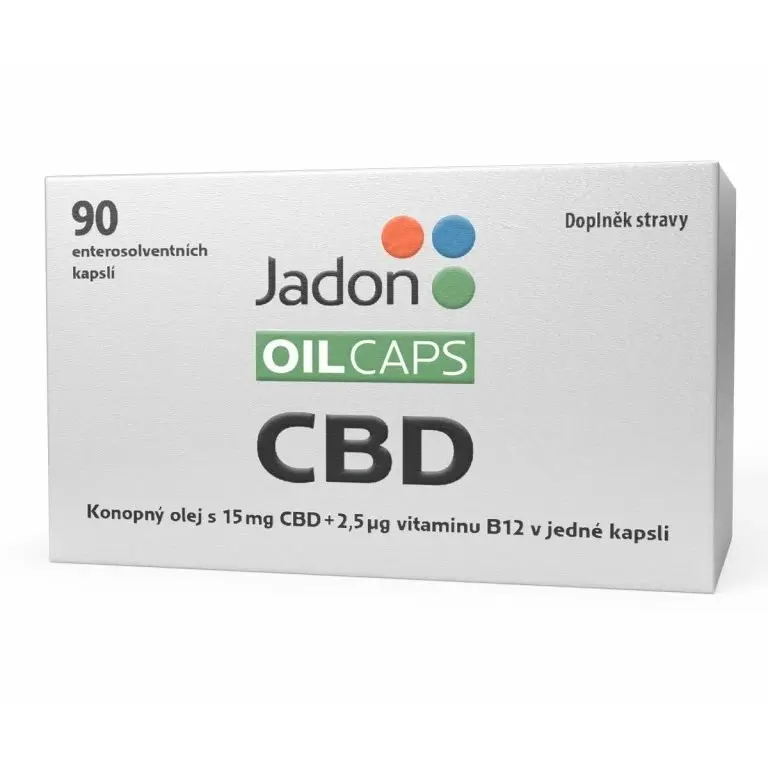 Cheveki Jadon oil caps CBD kapsle s konopným olejem s 15 mg CBD a vitaminem B12 90 kapslí