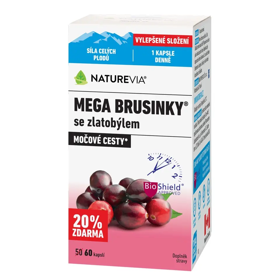 NATUREVIA Mega brusinky 60cps