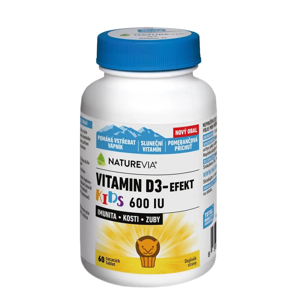 NatureVia Vitamin D3-Efekt Kids tbl.60