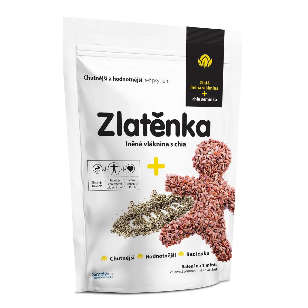 ZLATĚNKA lněná vláknina a chia 300 g