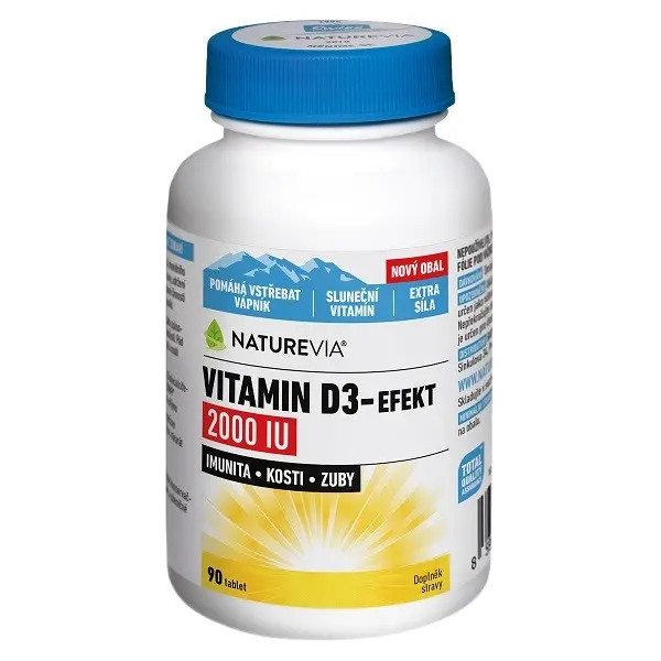 NatureVia Vitamin D3-efekt 2000IU 90 tablet
