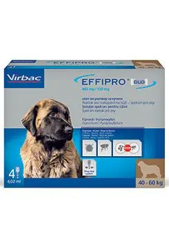 Effipro Duo Dog Xl (40-60kg) 402/120 Mg, 4x4,02ml