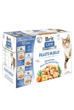Brit Care Cat Flavour box Fillets in Jelly 12x85g