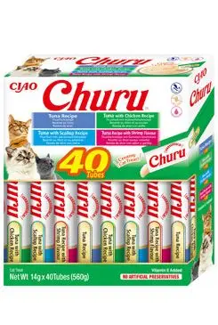 Churu Cat Box Tuna Seafood Variety 40x14g