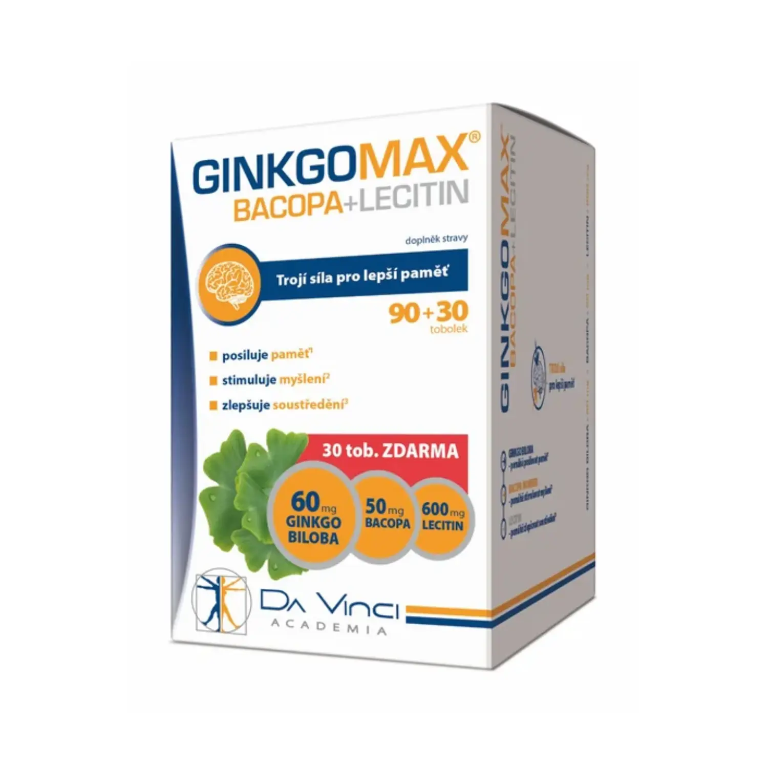Simply You GinkgoMAX + Bacopa + Lecitin 90+30 tobolek