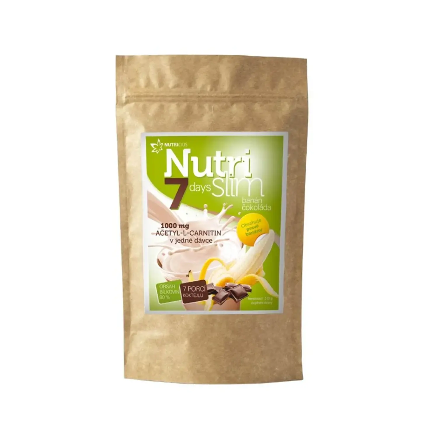 Nutricius NutriSlim banán čokoláda 210 g