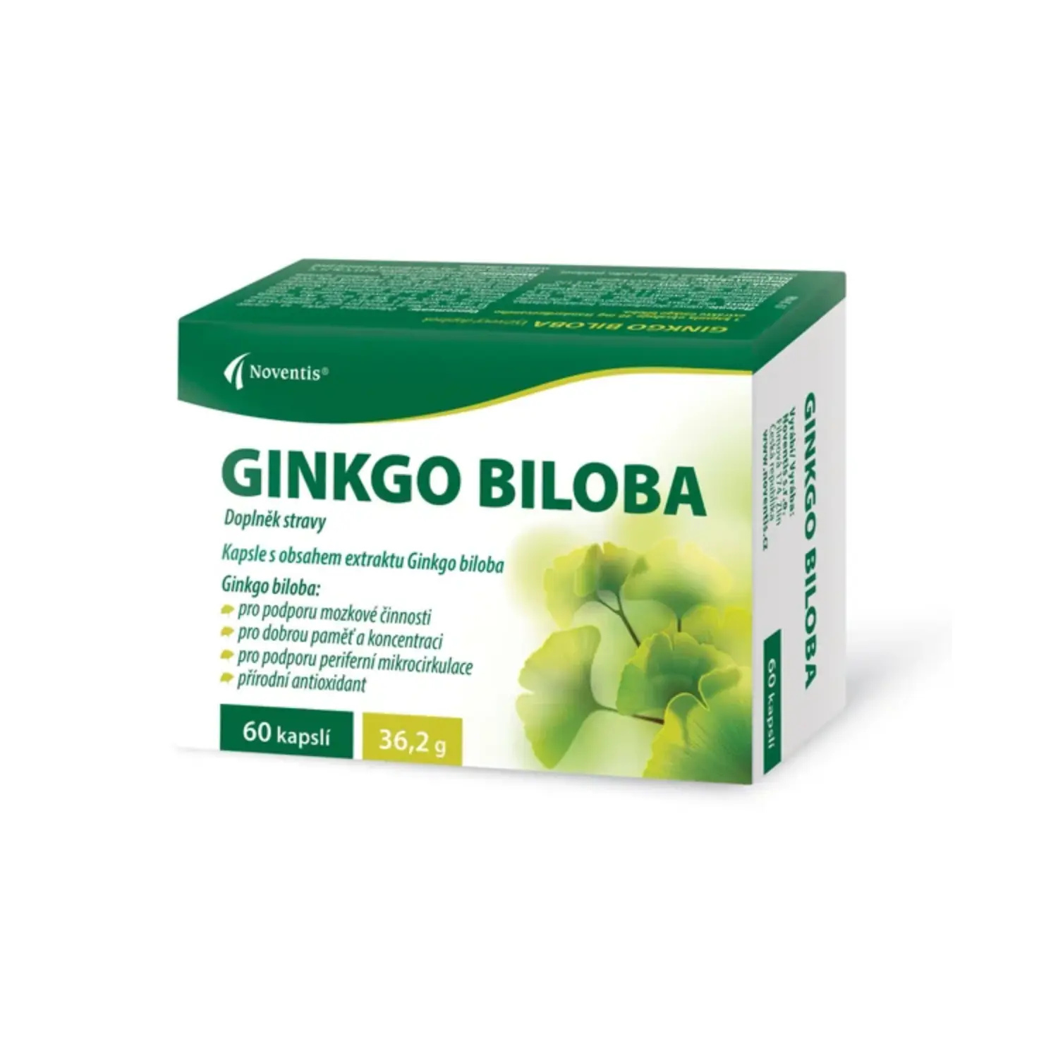 Noventis Ginkgo Biloba 40 mg 60 kapslí