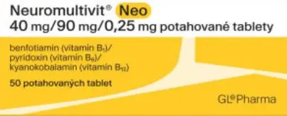 Neuromultivit Neo 40mg/90mg/0,25mg 50 potahovaných tablet