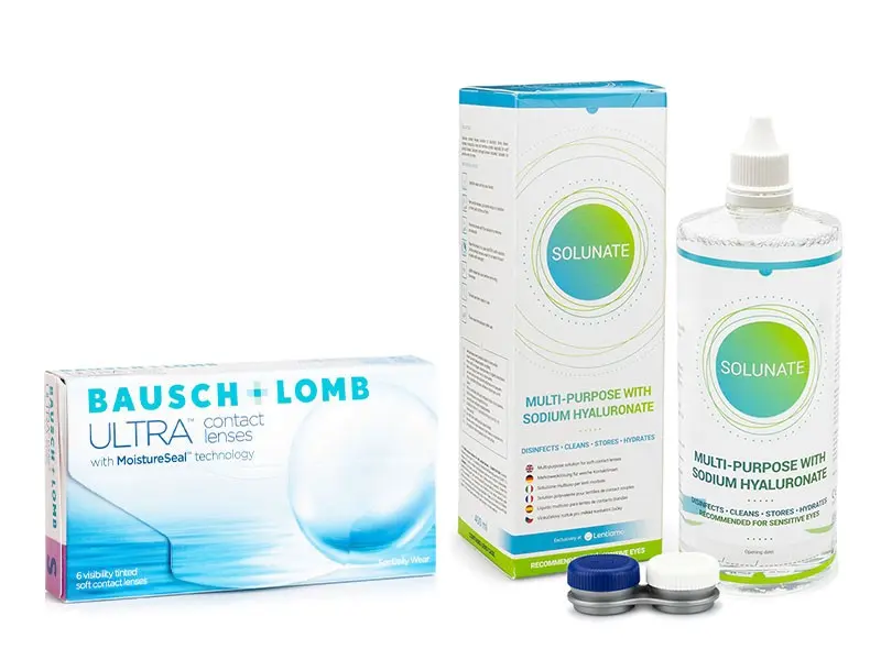 Bausch & Lomb Bausch + Lomb ULTRA (6 čoček) + Solunate Multi-Purpose 400 ml s pouzdrem