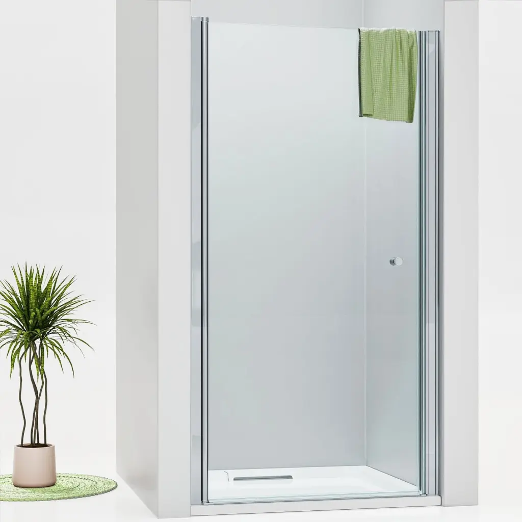 WellMall ALFA Chrom 60 Čiré Sprchové dveře do niky jednokřídlé 8595703825606
