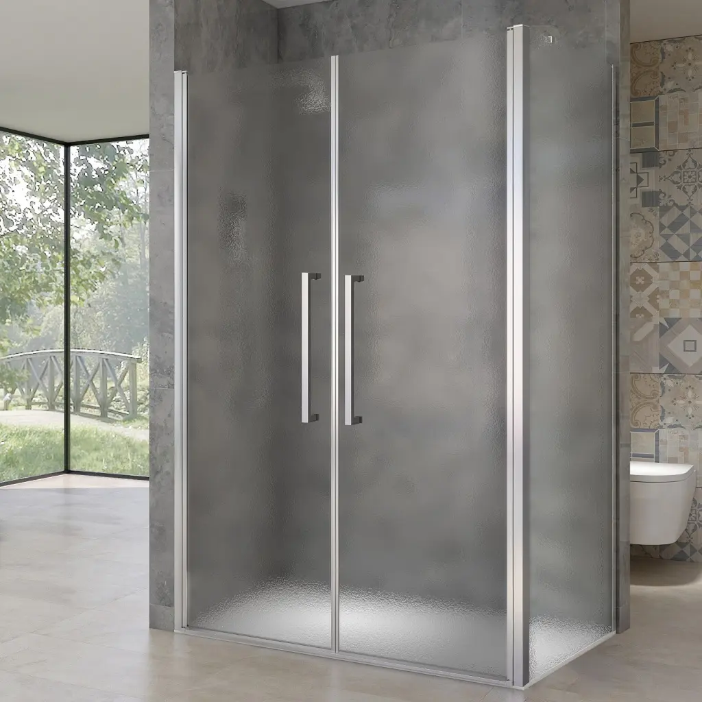WellMall HANY COMBI 80x80 Grape Sprchová zástěna čtvercová 8595703833526