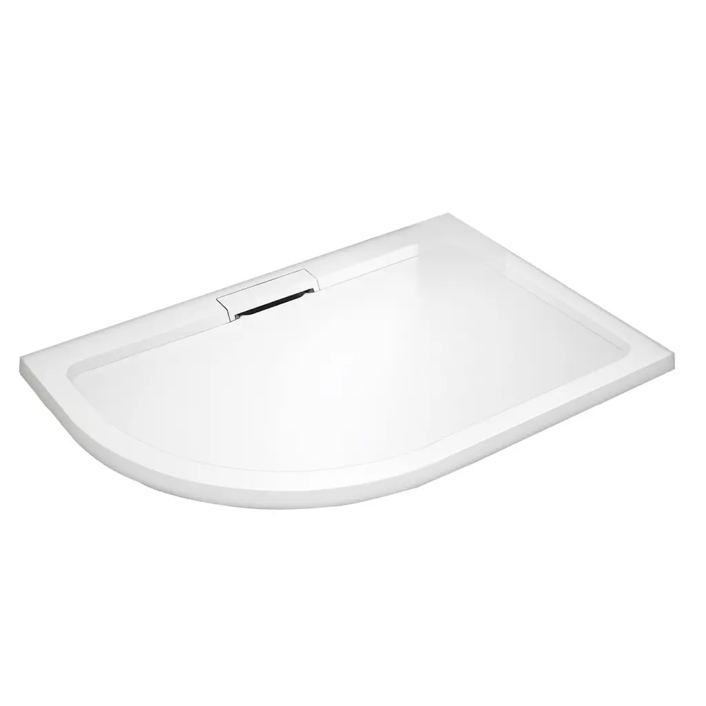 WellMall HARD 120x90x3,5 Pravá asymetrická mramorová vanička 8595703844942