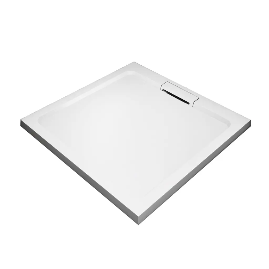 WellMall HARD 80x80x3,5 čtvercová mramorová vanička 8595703844928