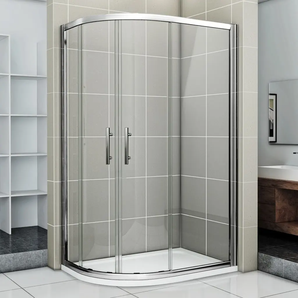 WellMall NATALI 100x80 Clear Sprchová zástěna asymetrická 8595703821745