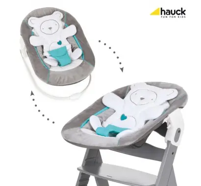 Hauck Alpha bouncer hearts grey