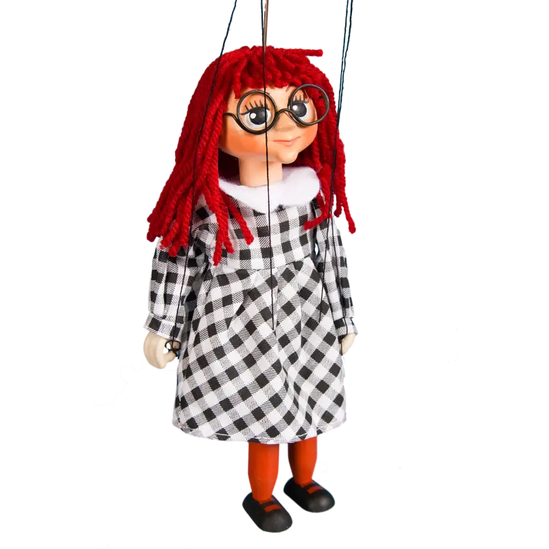 Dřevěná loutka Mánička