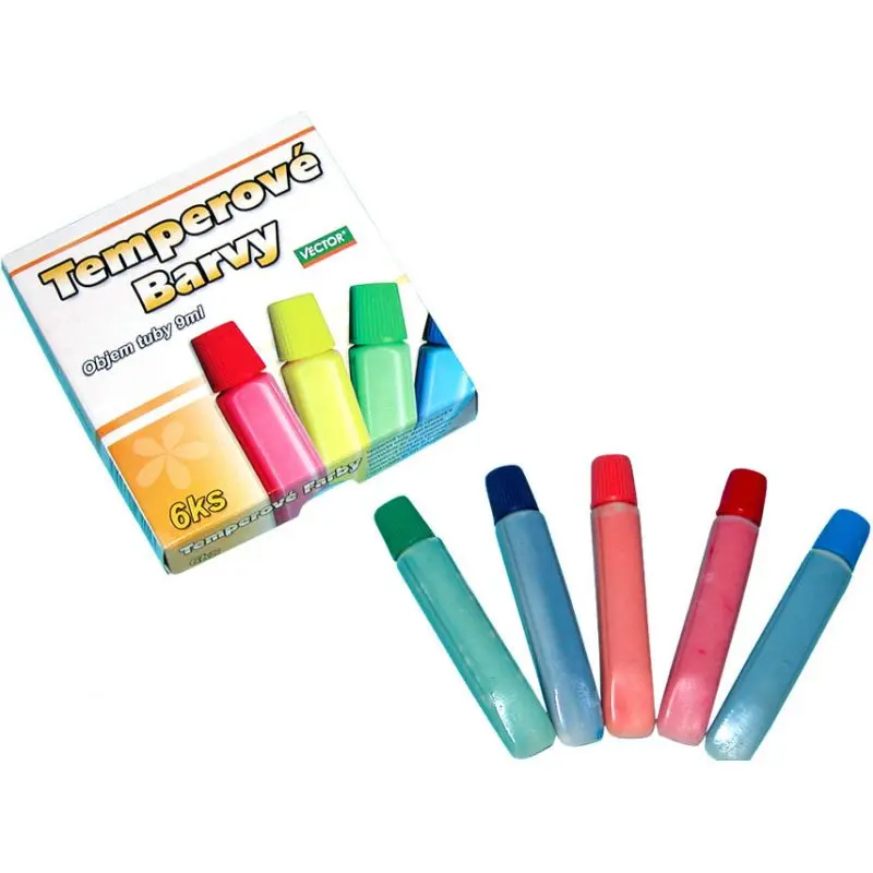 Temperové barvy 6ks