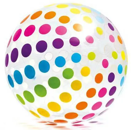 Intex 59065 míč jumbo barevné pruhy 107 cm