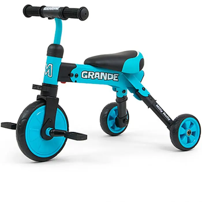 Milly Mally Dětská tříkolka 2v1 Grande blue
