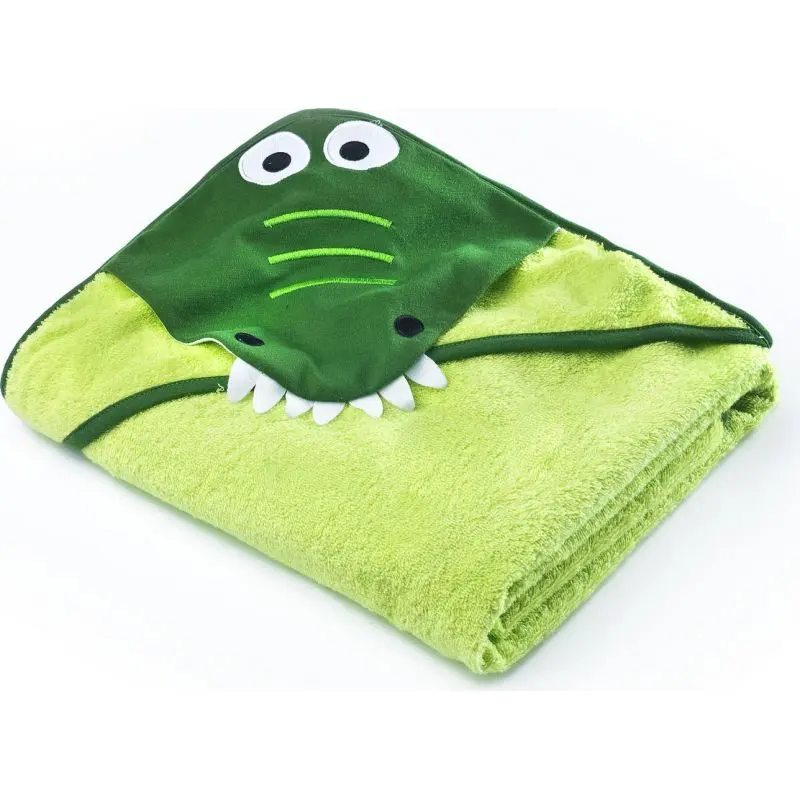Sensillo Dětská osuška Water Friends 100x100 cm green crocodile