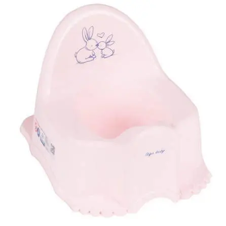 Hrající dětský nočník Bunny růžový