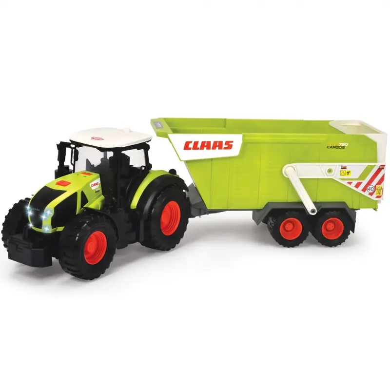 Dickie Farm Velký traktor Claas s přívěsem 64 cm