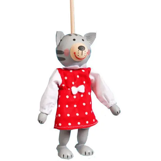 Loutka bez nití - Kočička 16 cm