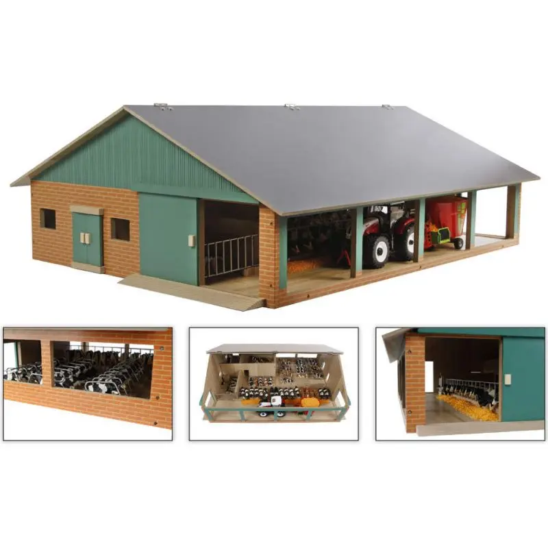 Kids Globe Kravín s dojírnou dřevěný 75x60x26,5cm 1:32 v krabičce