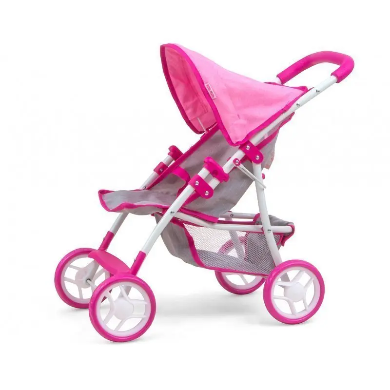 Milly Mally Sportovní skládací kočárek pro panenku Natalie Prestige Pink