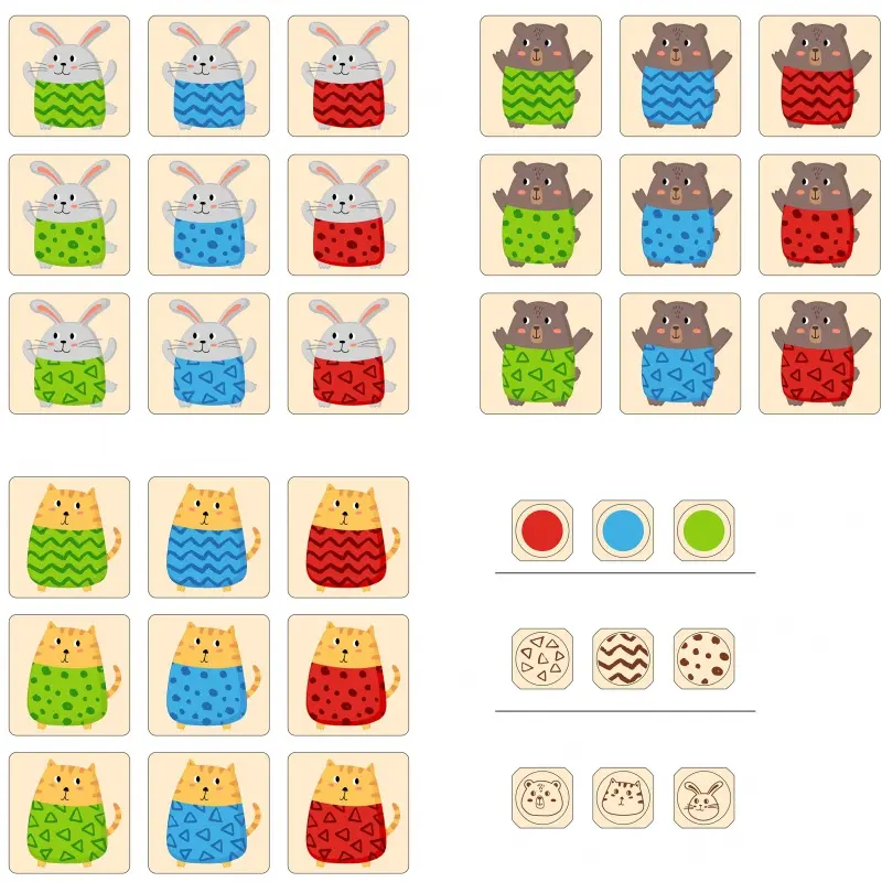Viga Dřevěná puzzle hra Quick Match 27 ks