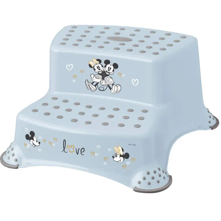 Dvoustupínek k WC/umyvadlu "Mickey", Modrá