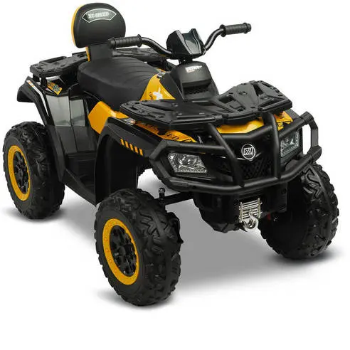 TOYZ Autíčko čtyřkolka na baterie Rush Army žluté