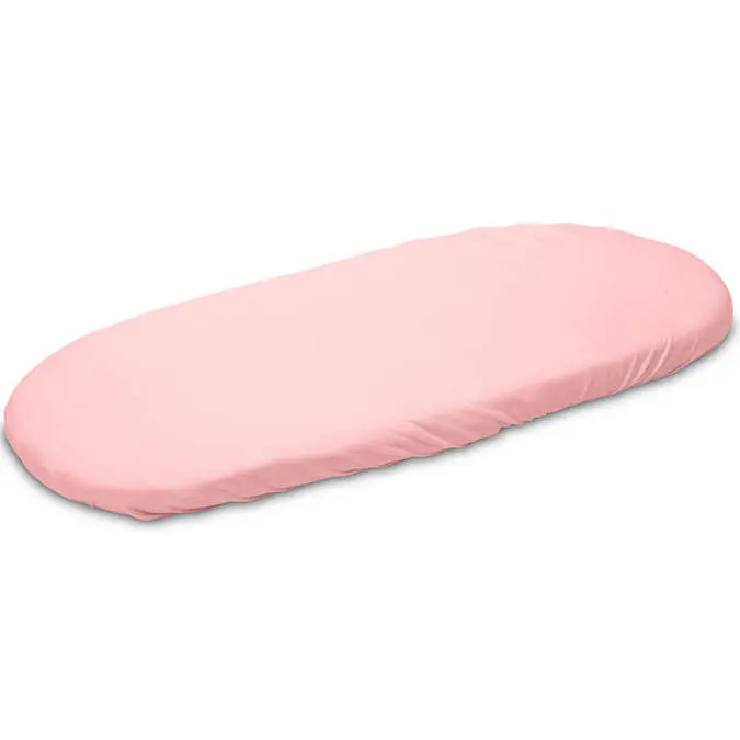 Sensillo Prostěradlo do kočárku Jersey žerzej 75 x 35 cm růžové