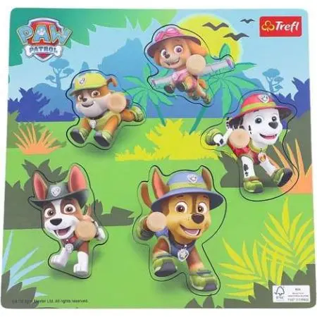 Tlapková patrola v džungli - puzzle z kategorie Maxi dieliky