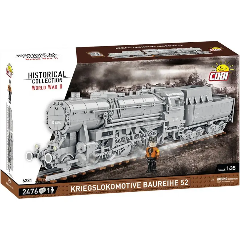 Cobi 6281 Kriegslokomotive Baureihe 52, 1:35, 2476 k, 1 f