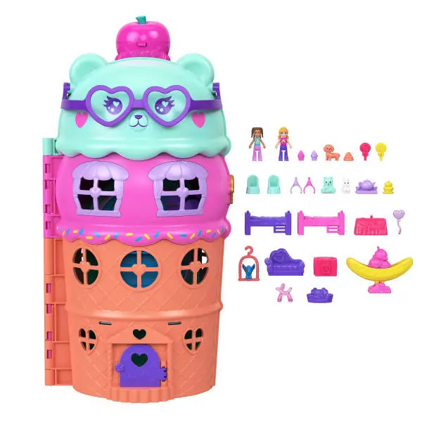 Mattel Polly Pocket lodový dezert domek set
