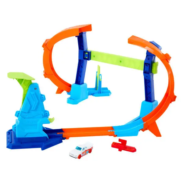 Hot wheels šampionát vývrtka ve skoku, mattel jfh36