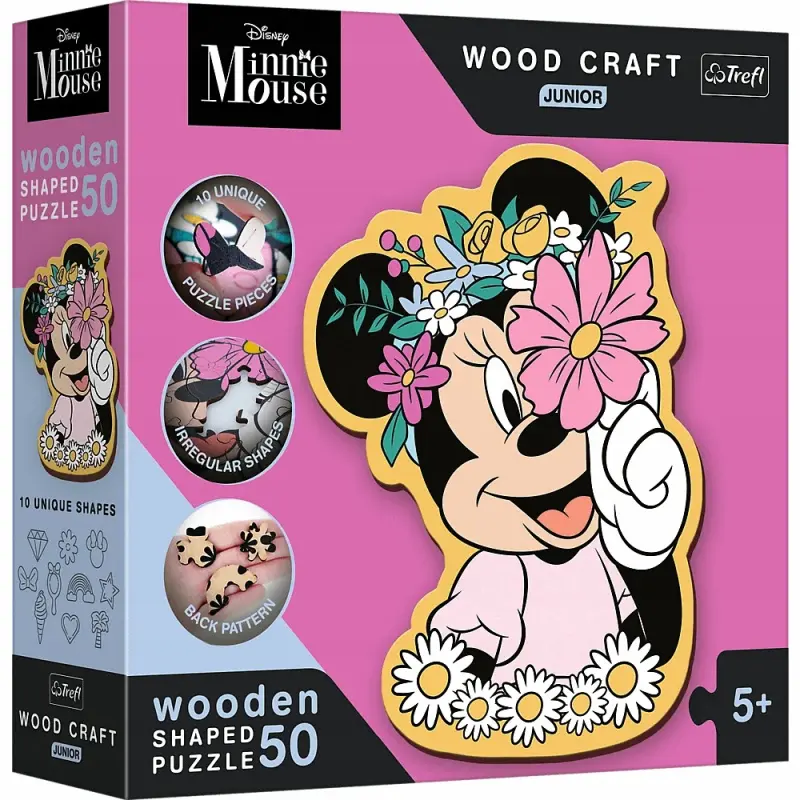 Puzzle Wood Craft Junior Ve světě Minnie - Tolo