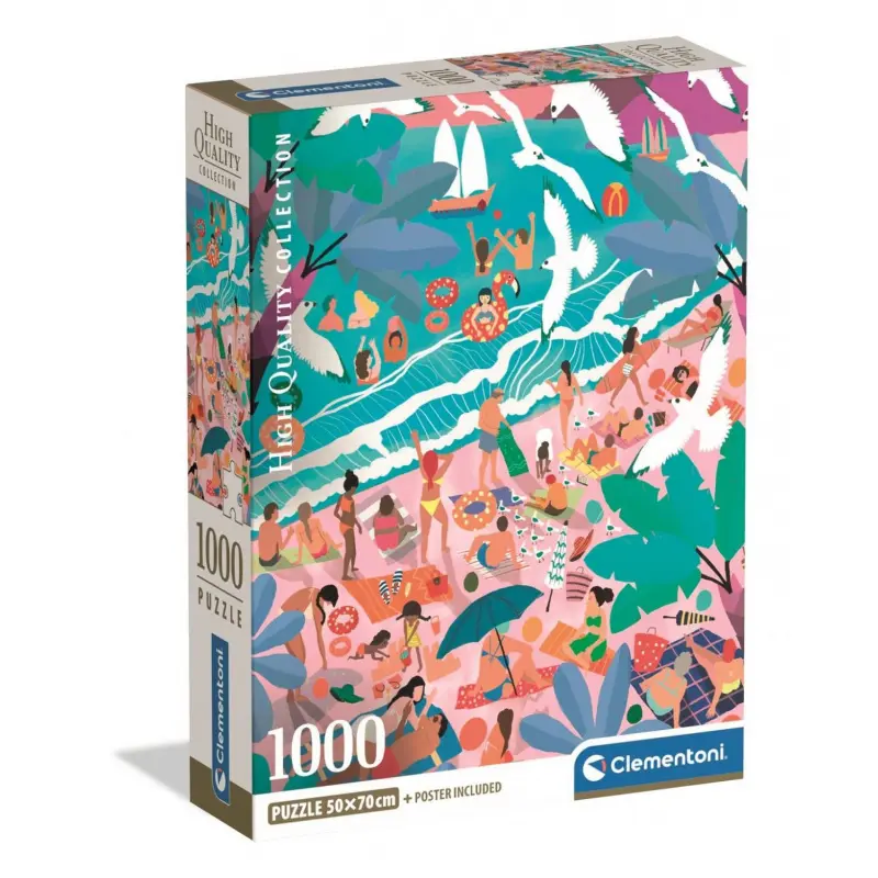 Puzzle 1000 Compact Sunday at the Beach CLE