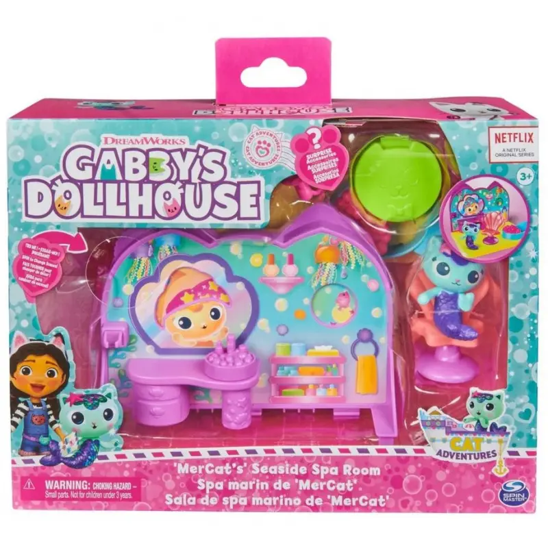 Spin master gabby's dollhouse kouzelný domek lázně