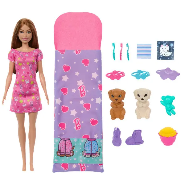 Mattel Barbie panenka pyžamová party se štěňátky HXN01 /4