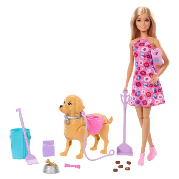 Mattel Barbie Panenka s pejskem na procházce