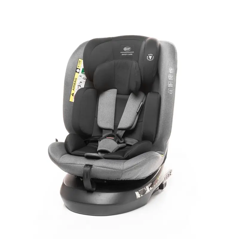 4 Baby Autosedačka Baby Matt FIX i-Size Grey 40–150 cm | Otočná dětská sedačka s ISOFIXem 0–36 kg