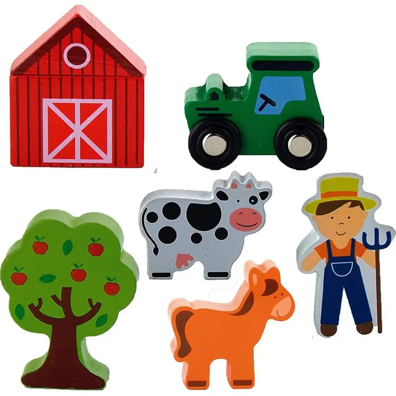 Dřevěné figurky Viga 50812 farma