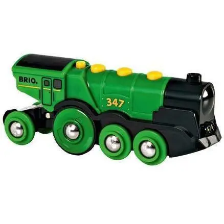 Brio 33593 Mohutná elektrická zelená lokomotiva se světly