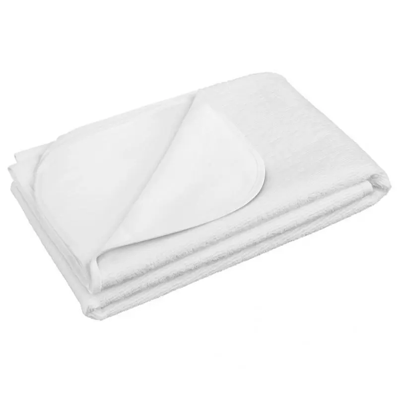Nepromokavá podložka na dětskou matraci do postýlky froté 60x120 bílá