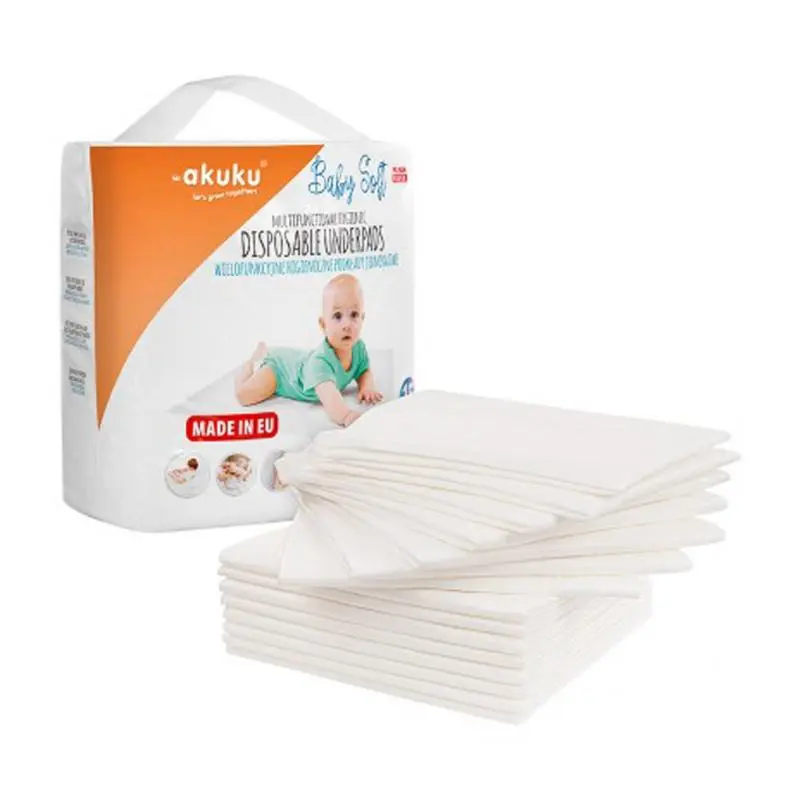 Akuku Jednorázové hygienické přebalovaví podložky Baby Soft 40x60cm 15ks
