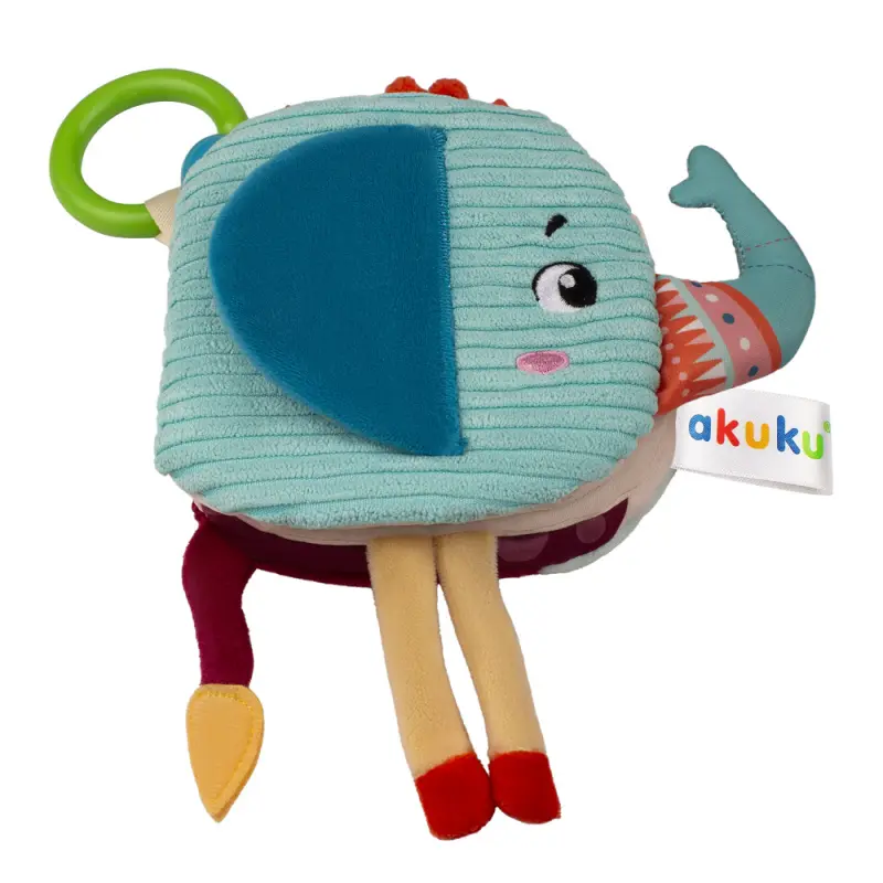 Akuku A0672 senzorická knížka sloník