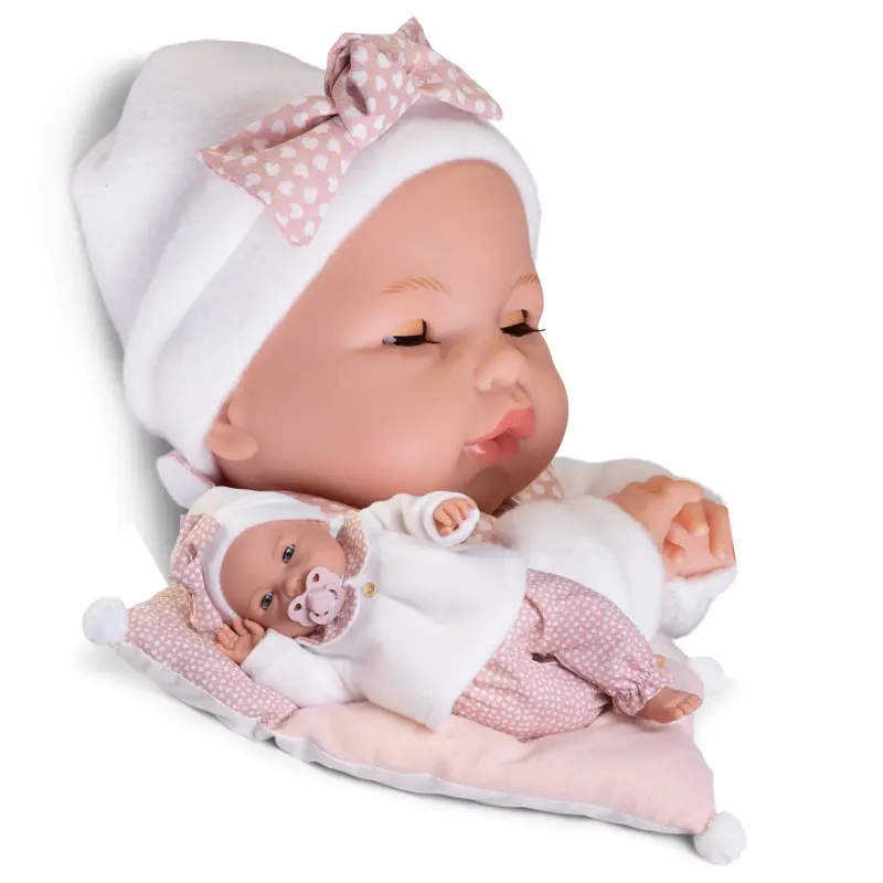Antonio Juan 14363 BIMBA - mrkající panenka se zvuky a měkkým látkovým tělem - 37 cm