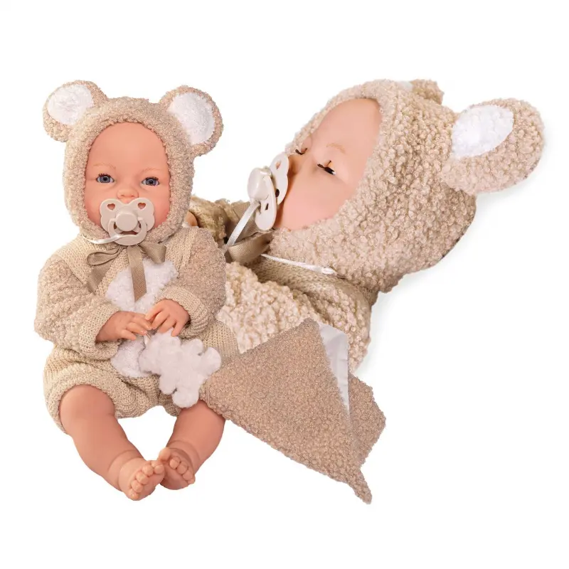 Antonio Juan 14364 BIMBA - mrkací panenka miminko se zvuky a měkkým látkovým tělem 37cm